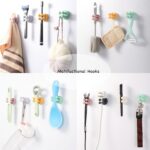iBetterLife Self-adhesive Silicone Hook Holders - 5Pcs Mounted to Wall for Clipp... - Image 4