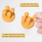 iBetterLife Self-adhesive Silicone Hook Holders - 5Pcs Mounted to Wall for Clipp... - Image 5