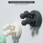 iBetterLife Self-adhesive Silicone Hook Holders - 5Pcs Mounted to Wall for Clipp... - Image 6