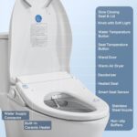 Smart Bidet Toilet Seat with Remote, Adjustable Heated Seat&Air Dryer, Endless I... - Image 6