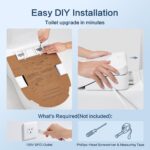 Smart Bidet Toilet Seat with Remote, Adjustable Heated Seat&Air Dryer, Endless I... - Image 10