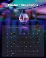 Govee Clear Bulb Outdoor String Lights 144ft, RGBWIC Smart Outdoor Lights with 4... - Image 8