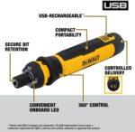 DEWALT Cordless Screwdriver, 4V USB Rechargeable Electric Screwdriver with 12 pc... - Image 3