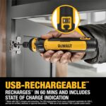 DEWALT Cordless Screwdriver, 4V USB Rechargeable Electric Screwdriver with 12 pc... - Image 8