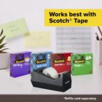 Scotch Desktop Tape Dispenser, Black, 2.7 in. x 2.7 in. x 6.4 in., 1 Tape Dispen... - Image 9