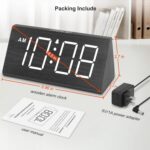 DreamSky Wooden Digital Alarm Clocks for Bedrooms - Electric Desk Clock with Lar... - Image 8