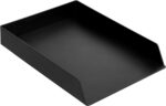 Amazon Basics Rectangular Plastic Desk Organizer, letter size Tray, 2-Pack, 9.7 ... - Image 3