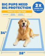 50-Pack Extra Large Pee Pads - 34" x 28" Puppy Pads for Dogs with 6-Layer Leakpr... - Image 7