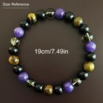 1PC Tiger's Eye Beaded Bracelet – 8 mm Stretchy Healing Crystal Jewelry for Men ... - Image 4