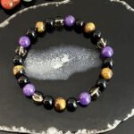 1PC Tiger's Eye Beaded Bracelet – 8 mm Stretchy Healing Crystal Jewelry for Men ... - Image 5