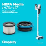 Simplicity Vacuums SF67 HEPA Media Filter Set for S67 Cordless Vacuum Cleaner, 2... - Image 3