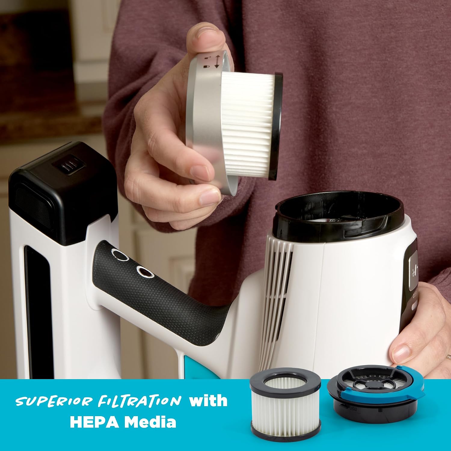 Simplicity Vacuums SF67 HEPA Media Filter Set for S67 Cordless Vacuum Cleaner, 2... - Image 4