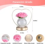 AMWGIMI Women Gifts Rose Flower Lamp,Rechargeable Cordless LED Touch Lamp | 3-Co... - Image 6