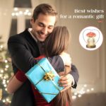 AMWGIMI Women Gifts Rose Flower Lamp,Rechargeable Cordless LED Touch Lamp | 3-Co... - Image 9