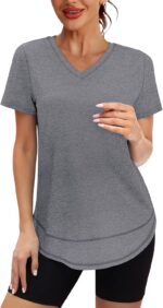 XIEERDUO Womens Workout Tops Short Sleeve Shirts Sun Protection UPF 50+ Quick Dr... - Image 3