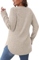 Saloogoe Long Sleeve Shirts for Women 2025 Fall Clothes Tunic Tops Loose Fit Dre... - Image 6