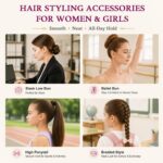Hair Wax Stick, Wax Stick for Hair Flyaways Kids & Women Hair Accessories for Wo... - Image 4