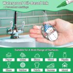 Oil Based Paint Pen, Permanent Paint Marker: Quick-Dry, Waterproof Marker Set of... - Image 4