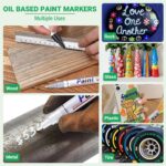 Oil Based Paint Pen, Permanent Paint Marker: Quick-Dry, Waterproof Marker Set of... - Image 7
