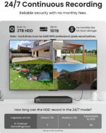 REOLINK 12MP Wired Security Camera System, 4pcs H.265 12 Megapixel UHD PoE Surve... - Image 7