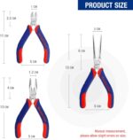 WORKPRO Mini Pliers Set, 3-Piece Small Pliers Tool Kit Includes 4” Diagonal Plie... - Image 4