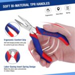 WORKPRO Mini Pliers Set, 3-Piece Small Pliers Tool Kit Includes 4” Diagonal Plie... - Image 5