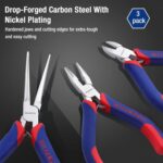 WORKPRO Mini Pliers Set, 3-Piece Small Pliers Tool Kit Includes 4” Diagonal Plie... - Image 6