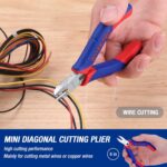 WORKPRO Mini Pliers Set, 3-Piece Small Pliers Tool Kit Includes 4” Diagonal Plie... - Image 7