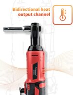 AOBEN Cordless Electric Ratchet Wrench Set, 3/8" 12V Power Ratchet Tool Kit With... - Image 4