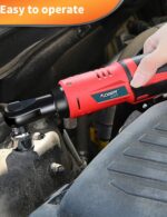 AOBEN Cordless Electric Ratchet Wrench Set, 3/8" 12V Power Ratchet Tool Kit With... - Image 8