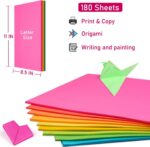Colored Print&Copy Paper 8.5x11 Inches,180 Sheets 9 Colors Pastel A4 Printer Pap... - Image 5