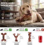 Kseroo 3-Pack Indestructible Dog Chew Toys for Aggressive Chewers: Bacon Flavore... - Image 3