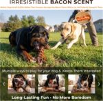 Kseroo 3-Pack Indestructible Dog Chew Toys for Aggressive Chewers: Bacon Flavore... - Image 4
