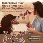 Kseroo 3-Pack Indestructible Dog Chew Toys for Aggressive Chewers: Bacon Flavore... - Image 6