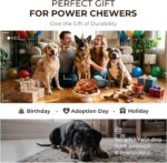 Kseroo 3-Pack Indestructible Dog Chew Toys for Aggressive Chewers: Bacon Flavore... - Image 9