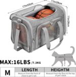 Soft-Sided Cat/Dog/Pet Carrier, Collapsible Pets Travel Carriers for Big Cats/Sm... - Image 4