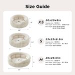 Bedsure ComfyFleece Cat Bed, Washable Round Cute Pet Beds for Indoor Cats, Supe... - Image 5