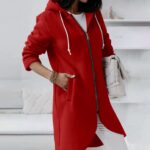 Generic Zip Up Hoodie for Women Cute Trendy Drawstring Oversized Hooded Sweatshi... - Image 5