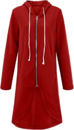 Generic Zip Up Hoodie for Women Cute Trendy Drawstring Oversized Hooded Sweatshi... - Image 6
