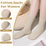 Justay Crew Socks for Women - Soft Knit Boot Calf Comfortable Cute Dress Cotton ... - Image 3