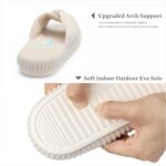 Chantomoo Slippers for Women Memory Foam House Bedroom Corduroy Bow Crossbands S... - Image 5