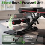 FLYBIRD WB3 Weight Bench up to 6'5", 750LBS Capacity Adjustable Weight Bench for... - Image 6