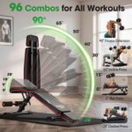 FLYBIRD WB3 Weight Bench up to 6'5", 750LBS Capacity Adjustable Weight Bench for... - Image 7