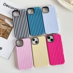 Compatible with iPhone 15 Case, Cute Fashion Aesthetic Striped Pattern Cover for... - Image 3