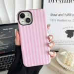 Compatible with iPhone 15 Case, Cute Fashion Aesthetic Striped Pattern Cover for... - Image 4