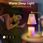 seenlast Candle Warmer Lamp with 8 Colors LED Changing,with Timer Dimmer Adjusta... - Image 4
