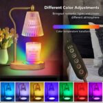 seenlast Candle Warmer Lamp with 8 Colors LED Changing,with Timer Dimmer Adjusta... - Image 5