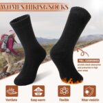 Velice Merino Wool Socks for Women 5 Pairs Warm Winter Hiking Thick Thermal Cozy... - Image 6