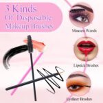 248 Pcs Disposable Makeup Applicators with Triangle Puffs, Mascara wands, Lip/Ey... - Image 6