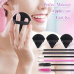 248 Pcs Disposable Makeup Applicators with Triangle Puffs, Mascara wands, Lip/Ey... - Image 7